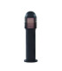 1 Light Outdoor Bollard Light Black with White Diffuser IP44 E27_Main