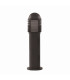 1 Light Outdoor Bollard Light Black with White Diffuser IP44 E27_Off