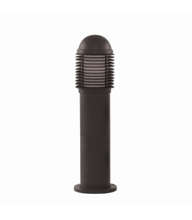 1 Light Outdoor Bollard Light Black with White Diffuser IP44 E27_Off