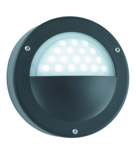 LED Outdoor Garden Wall Light Black IP44_Main