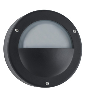 LED Outdoor Garden Wall Light Black IP44_Off