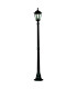 Alex 1 Light Outdoor Lamp Post Black with Clear Glass Diffuser IP44 E27_Main