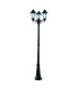Alex 3 Light Outdoor Lamp Post Black IP44 E27_Main