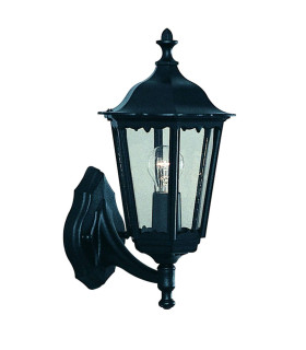 Alex 1 Light Outdoor Wall Lantern Black IP44 E27_Main