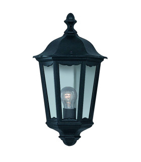 Alex 1 Light Outdoor Wall Lantern Black IP44 E27_Main