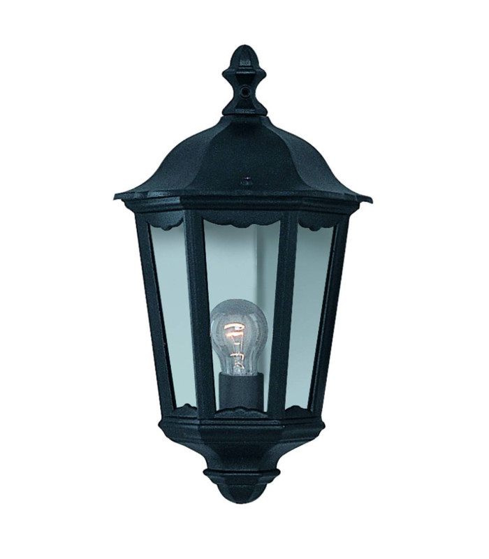 Alex 1 Light Outdoor Wall Lantern Black IP44 E27_Main