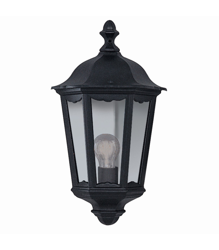 Alex 1 Light Outdoor Wall Lantern Black IP44 E27_Off