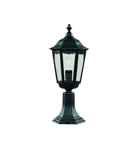 Alex 1 Light Outdoor Pedestal Light Black IP44 E27_Main