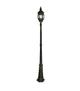 Bel Aire 1 Light Outdoor Lamp Post Black IP44 E27_Main
