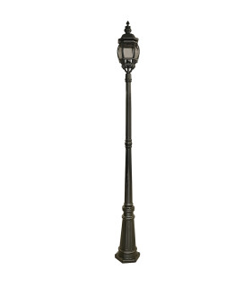Bel Aire 1 Light Outdoor Lamp Post Black IP44 E27_Off