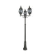 Bel Aire 3 Light Outdoor Lamp Post Black IP44 E27_Off