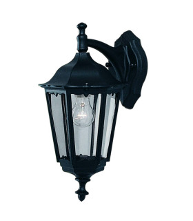 Bel Aire 1 Light Outdoor DownLantern Light Black IP44 E27_Main
