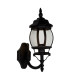 Bel Aire 1 Light Outdoor Wall Lantern Black IP44 E27_Off