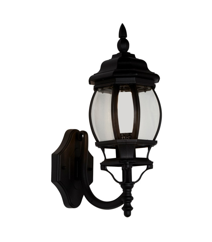Bel Aire 1 Light Outdoor Wall Lantern Black IP44 E27_Off