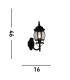 Bel Aire 1 Light Outdoor Wall Lantern Black IP44 E27_Line