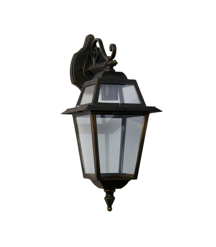 New Orleans 1 Light Outdoor Lantern Black Gold IP44 E27_Off