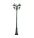 New Orleans 3 Light Outdoor Lamp Post Black Gold IP44 E27_Main