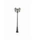 New Orleans 3 Light Outdoor Lamp Post Black Gold IP44 E27_Off