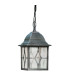 Genoa 1 Light Outdoor Ceiling Pendant Light Black Silver E27_Off