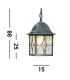 Genoa 1 Light Outdoor Ceiling Pendant Light Black Silver E27_Line