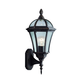 Capri 1 Light Outdoor Wall Lantern Rusty brown IP44 E27_Main