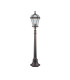 Capri 1 Light Outdoor Bollard Light Rustic Brown IP43 E27_Off