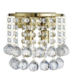 Hanna 2 Light Indoor Wall Light Gold with Crystals G9_Main