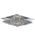 Hanna 8 Light Square Ceiling Semi Flush Light Chrome with Pyramid Crystals G9_Main
