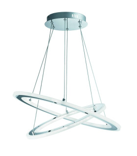 Solexa Integrated LED Ceiling Pendant Light Chrome_Main