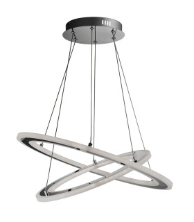 Solexa Integrated LED Ceiling Pendant Light Chrome_Off