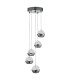 LED 5 Light Spiral Cluster Pendant Chrome_Off