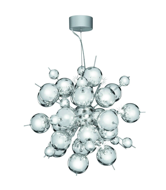 Molecule 12 Light Ceiling Pendant Chrome G4 Bulb_Main