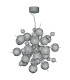 Molecule 12 Light Ceiling Pendant Chrome G4 Bulb_Off