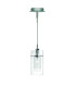 Duo 1 Light Ceiling Pendant Chrome Glass Single E14_Main