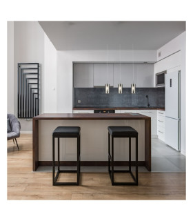 Duo 3 Light Ceiling Pendant Chrome Smoked Glass On Bar E14_Room