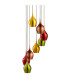 Vibrant 8 Light Cluster Pendant Chrome E14_Off