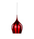 Vibrant 1 Light Large Dome Ceiling Pendant Red E27_Off