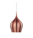 Vibrant 1 Light Large Dome Ceiling Pendant Copper E27_Off