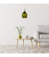 Vibrant 1 Light Large Dome Ceiling Pendant Green E27_Room