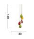 Vibrant 5 Light Cluster Pendant Coloured E14_Line