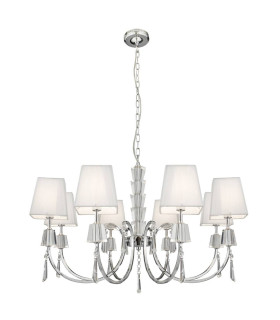 Portico 8 Light Multi Arm Chandelier Chrome Finish G9_Main