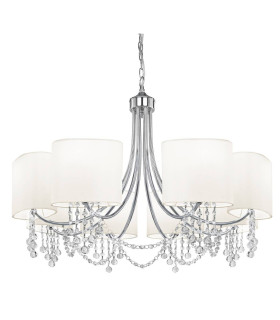 Nina 8 Light Multi Arm Chandelier Chrome Finish E14_Main