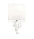 Nina 1 Light Indoor Wall Light Chrome Crystal with Shade E14_Main