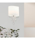 Nina 1 Light Indoor Wall Light Chrome Crystal with Shade E14_Room