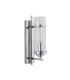 Milo 1 Light Glass Shade Candle Wall Light Chrome E14_Off