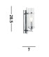 Milo 1 Light Glass Shade Candle Wall Light Chrome E14_Line