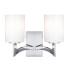 Gina 2 Light Indoor Wall Light Chrome with Glass Shade E27_Main