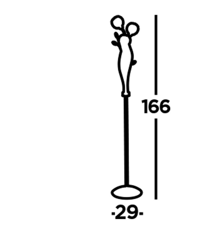 Bellis 3 Light Flower Design Floor Lamp Antique Brass and Glass G9_Line