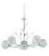 Bellis 5 Light Multi Arm Ceiling Pendant Flower Design Chrome Glass Five G9_Main