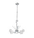Bellis 5 Light Flower Design Multi Arm Ceiling Pendant Chrome Glass Five G9_Main